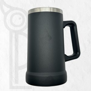 Double Wall Stainless Steel 23oz Engraving German Beer Mug Black