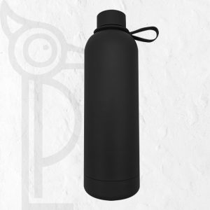 Double Wall Stainless Steel Engraving Luxury 750ml Water Tommy Black