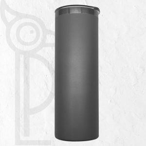 Double Wall Stainless Steel 20oz Engraving Skinny Tumbler Grey