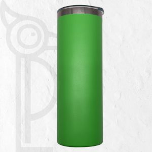 Double Wall Stainless Steel 20oz Engraving Skinny Tumbler Lime