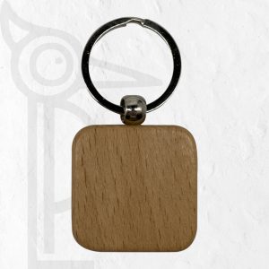 Engraving Wood Keyring Square