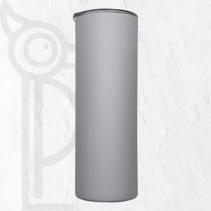 Double Wall Stainless Steel 20oz (590ml) Engraving Skinny Tumbler White