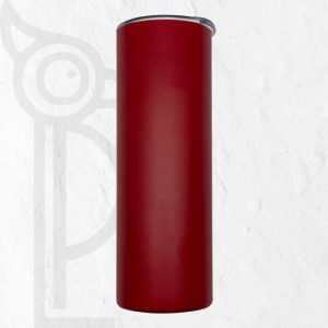 Double Wall Stainless Steel 20oz (590ml) Engraving Skinny Tumbler Red