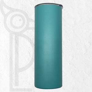 Double Wall Stainless Steel 20oz (590ml) Engraving Skinny Tumbler Ocean Blue