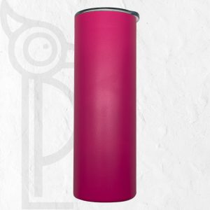 Double Wall Stainless Steel 20oz (590ml) Engraving Skinny Tumbler Cheeky Pink