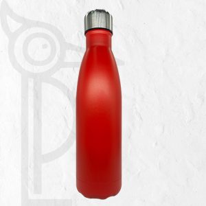 Double Wall Stainless Steel 500ml Engraving Water Bottle Red