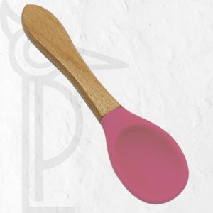 Engraving Bamboo Baby Spoon Pink